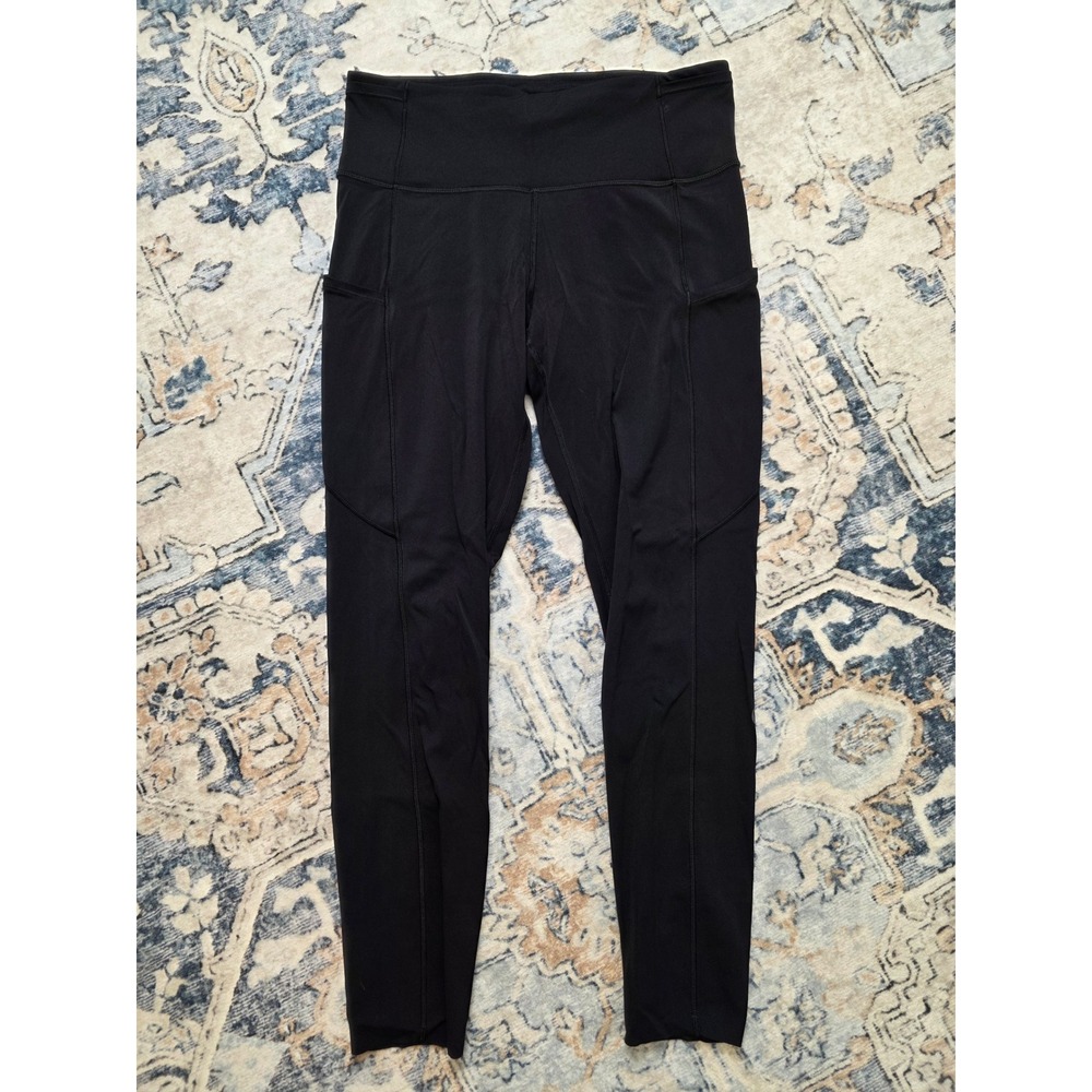 Lululemon Women's Size 8 Black Fast and Free High-Rise Tight Athleisure Leggings